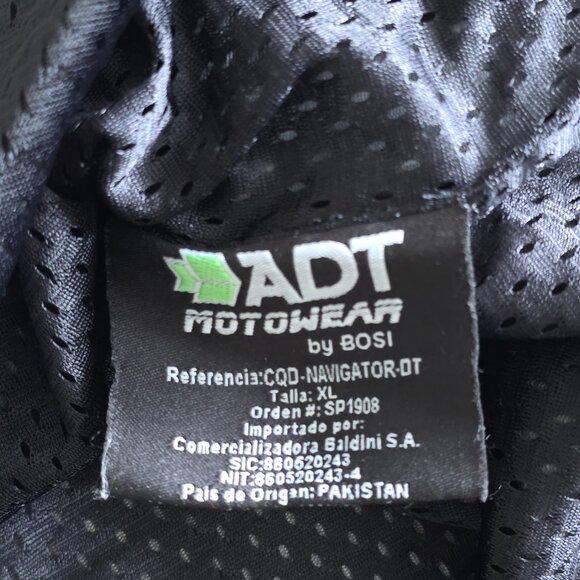 ADT Motowear Inner Lining For Motorcycle Jacket Womens XL Black Reissa Material - Picture 9 of 16